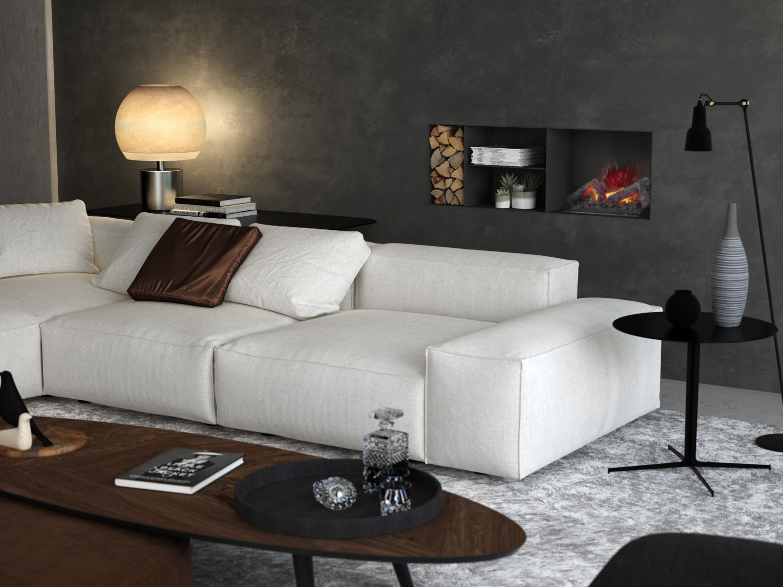 MaisonFire - Incasso 120 acqua fuoco asimmetrico
